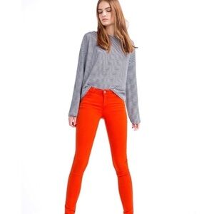 ZARA Orange Skinny Jeans